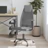 Office Chair Grey Mesh Fabric and Faux Leather Colour grey Quantity in Package 1 