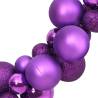 Purple Christmas Balls Garland 175 cm | Shatterproof Decor