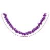 Purple Christmas Balls Garland 175 cm | Shatterproof Decor