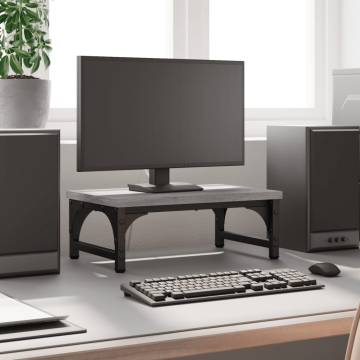 Monitor Stand Grey Sonoma - Ergonomic & Stylish | HipoMarket