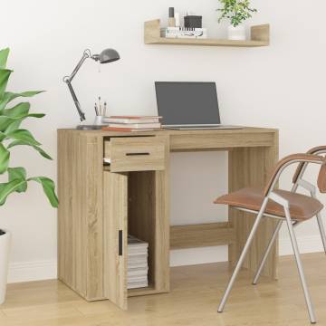 Sleek Desk Sonoma Oak 100x49x75 cm - Elegant & Durable