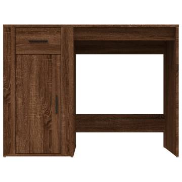 Elegant Brown Oak Desk - 100x49x75 cm - Hipomarket UK