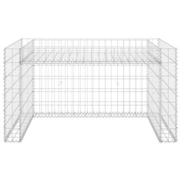 Steel Wire Lawn Mower Garage with Raised Bed - 110x80x60 cm