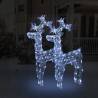 Reindeer Christmas Decorations 2 pcs 60x16x100 cm Acrylic Colour cold white Size 60 x 16 x 100 cm Quantity in Package 2 Number of LEDs 1 