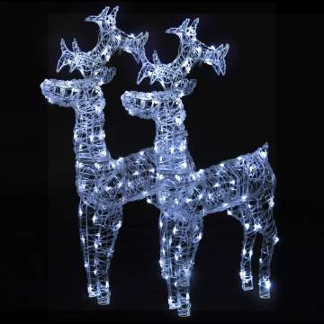 Reindeer Christmas Decorations - 60x16x100 cm Acrylic | HipoMarket