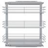 3-Tier Pull-out Kitchen Wire Basket - Silver Storage Solution