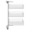 3-Tier Pull-out Kitchen Wire Basket - Silver Storage Solution