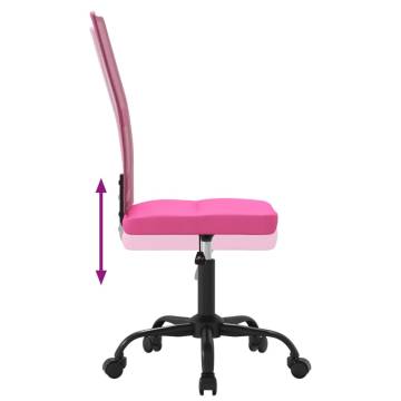 Height Adjustable Pink Mesh Office Chair | Comfort & Style