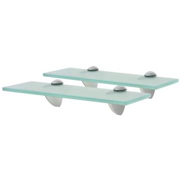 Floating Shelves 2 pcs Glass 30x20 cm - Stylish & Functional