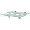 Floating Shelves 2 pcs Glass 30x20 cm 8 mm Colour transparent Size 30 x 20 cm Quantity in Package 2 Number of Pieces 1 