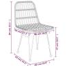 3 Piece Garden Dining Set Poly Rattan - Stylish Outdoor Furniture