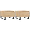 Stylish Coffee Tables 2 pcs Sonoma Oak - Hipomarket UK