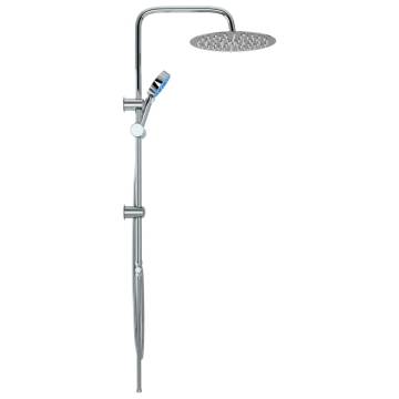 Luxurious Dual Head Shower Set with Hand Shower - Stainless Steel