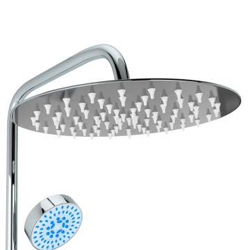 Luxurious Dual Head Shower Set with Hand Shower - Stainless Steel