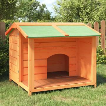 Dog Kennel Brown - Solid Pine Wood 96x87x80.5 cm