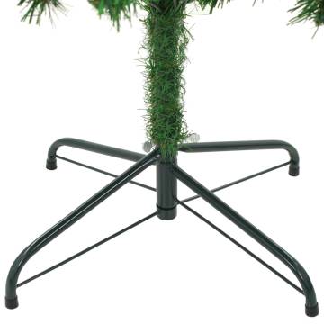 210 cm Pre-lit Christmas Tree with Ball Set & Pinecones | HipoMarket