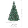 210 cm Pre-lit Christmas Tree with Ball Set & Pinecones | HipoMarket