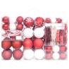 108 Piece Christmas Bauble Set - Red & White Tree Decor