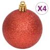 108 Piece Christmas Bauble Set - Red & White Tree Decor