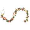 Artificial Flower Garlands - 6 pcs Rose & Champagne - 240 cm