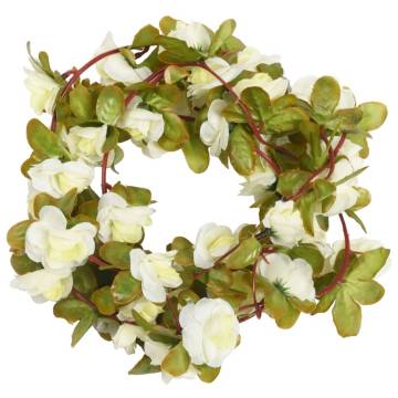 Artificial Flower Garlands 6 pcs White 250 cm - Romantic Decor