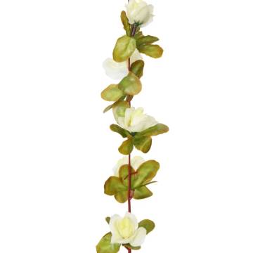 Artificial Flower Garlands 6 pcs White 250 cm - Romantic Decor