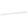 High Gloss White Wall Shelves - 2 Pcs, 100x9x3 cm