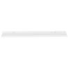 High Gloss White Wall Shelves - 2 Pcs, 100x9x3 cm