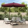 Outdoor Parasol with Steel Pole 300 cm Bordeaux Red Colour bordeaux red Quantity in Package 1 