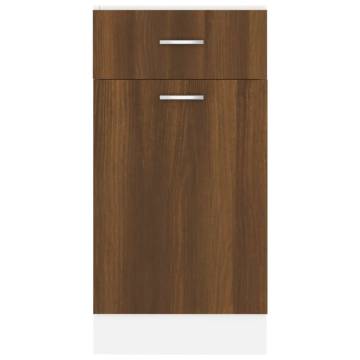 Brown Oak Drawer Bottom Cabinet - 40x46x81.5 cm | HipoMarket