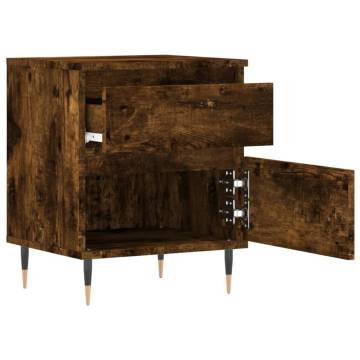 Trendy Smoked Oak Bedside Cabinets - 2 pcs | HipoMarket