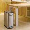 EKO Step Bin Ecofly 45 L Silver - Perfect for Small Spaces