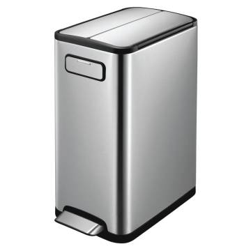 EKO Step Bin Ecofly 45 L Silver - Perfect for Small Spaces