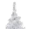 Artificial Pre-lit Christmas Tree with Ball Set - 210 cm Silver