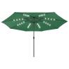 Outdoor Parasol with LED Lights - 400 cm Green | HipoMarket