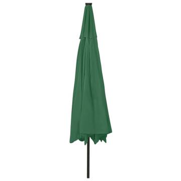 Outdoor Parasol with LED Lights - 400 cm Green | HipoMarket