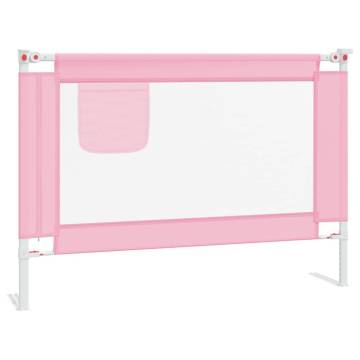 Toddler Safety Bed Rail Pink 90x25 cm - Optimal Protection