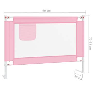 Toddler Safety Bed Rail Pink 90x25 cm - Optimal Protection