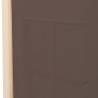 Stylish 6-Panel Room Divider - Brown Fabric | HipoMarket UK