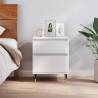 Bedside Cabinet High Gloss White 40x35x50 cm Engineered Wood Colour high gloss white Quantity in Package 1 