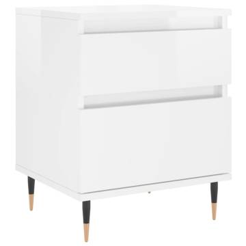 High Gloss White Bedside Cabinet | Stylish & Durable Design