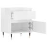 High Gloss White Bedside Cabinet | Stylish & Durable Design