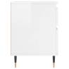 High Gloss White Bedside Cabinet | Stylish & Durable Design