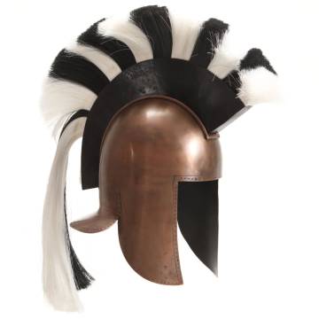 Greek Warrior Helmet Antique Replica - LARP Copper Steel