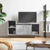 Stylish Concrete Grey TV Cabinet - 100x35x55 cm | HipoMarket