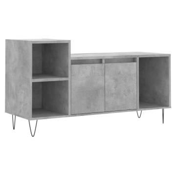 Stylish Concrete Grey TV Cabinet - 100x35x55 cm | HipoMarket