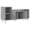 Stylish Concrete Grey TV Cabinet - 100x35x55 cm | HipoMarket