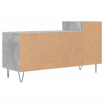 Stylish Concrete Grey TV Cabinet - 100x35x55 cm | HipoMarket