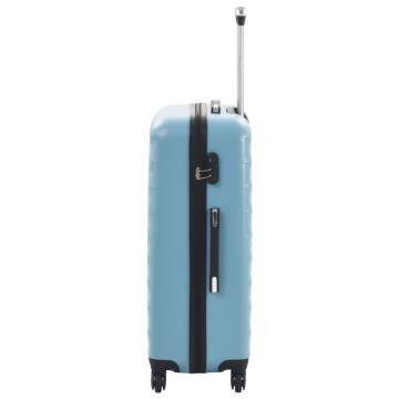 Durable Blue ABS Hardcase Trolley Set - 3 Pieces