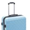 Durable Blue ABS Hardcase Trolley Set - 3 Pieces